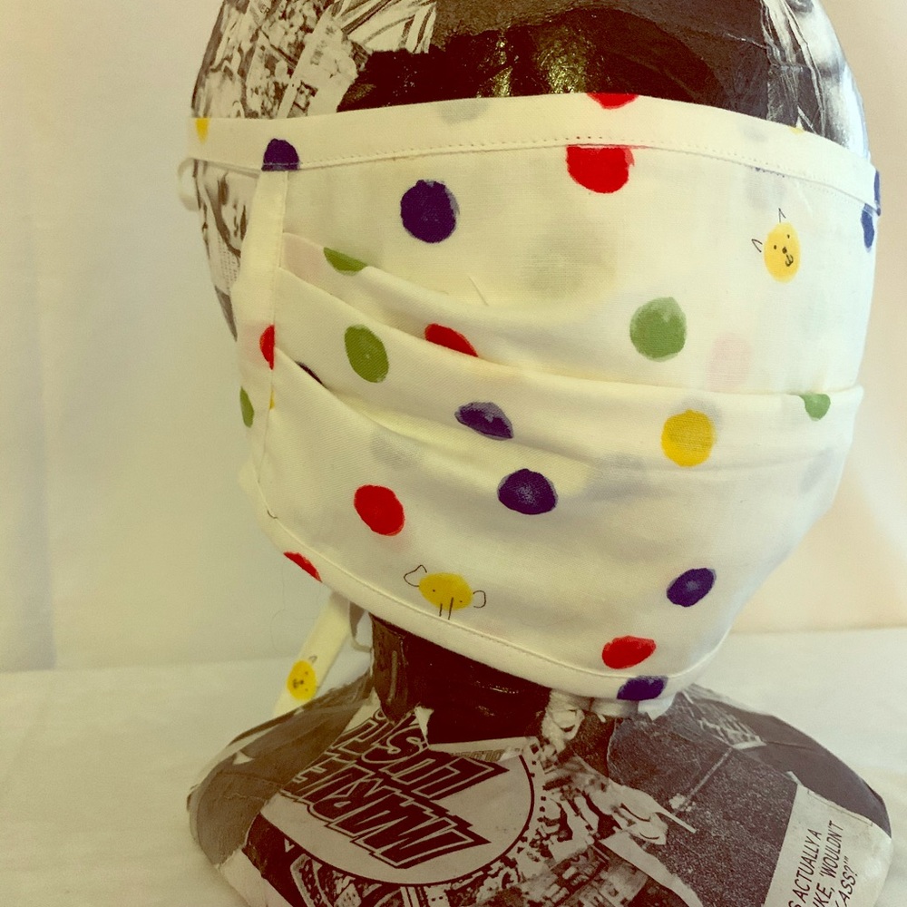 New Polka Dot Medical Style Face Masks